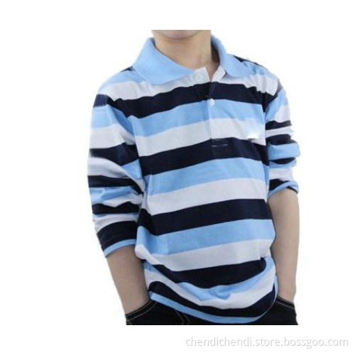 Children Polo Strip T-Shirt (314)